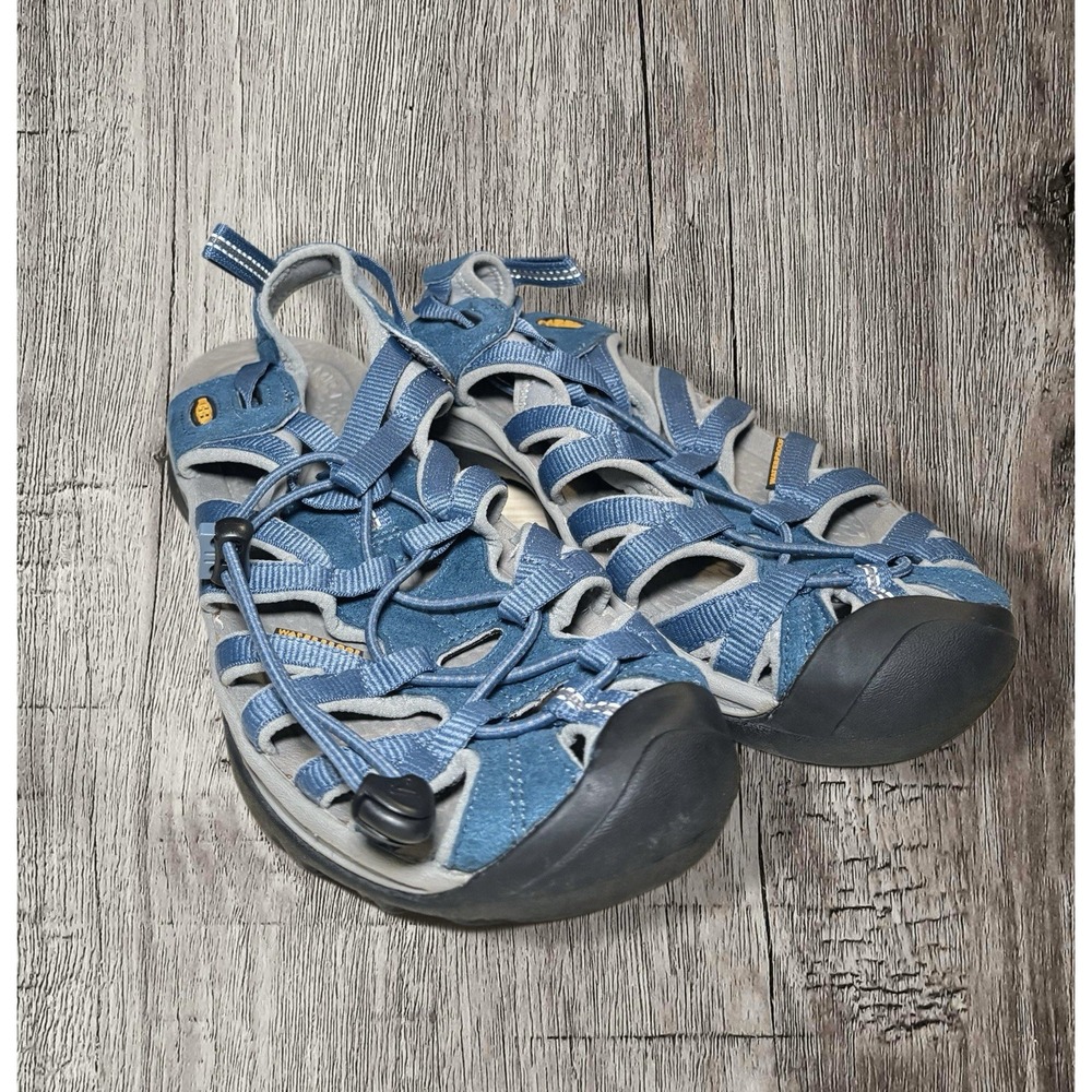Keen Whisper Women's Size 6 Sport Water Sandals Shoes Blue Nylon